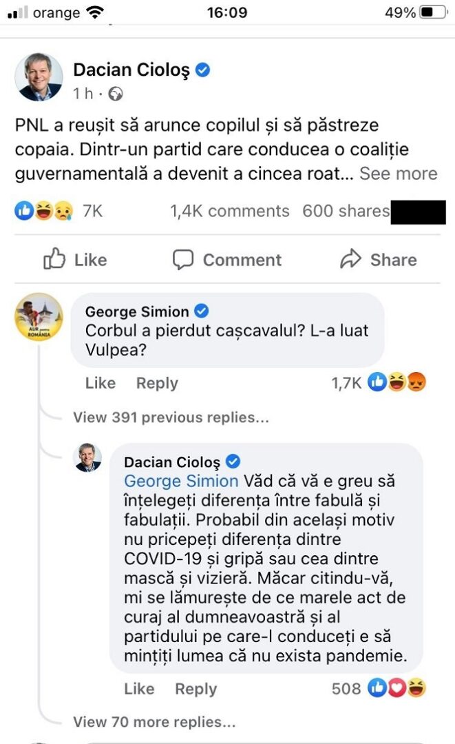 George Simion și Dacian Cioloș