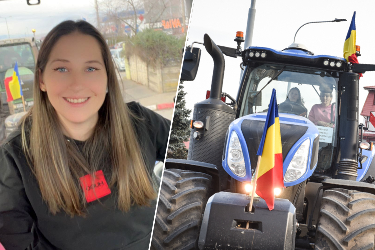 Cine este femeia care a condus protestul fermierilor din Sibiu. Elena are 28 de ani și are agricultura în sânge