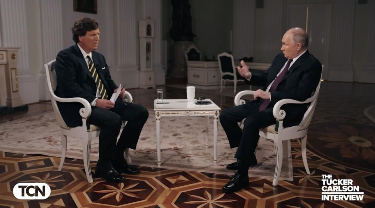 Vladimir Putin, în interviul acordat lui Tucker Carlson. ”Rusia nu are niciun interes să extindă războiul în Polonia sau alte țări baltice. Nici nu se pune problema”