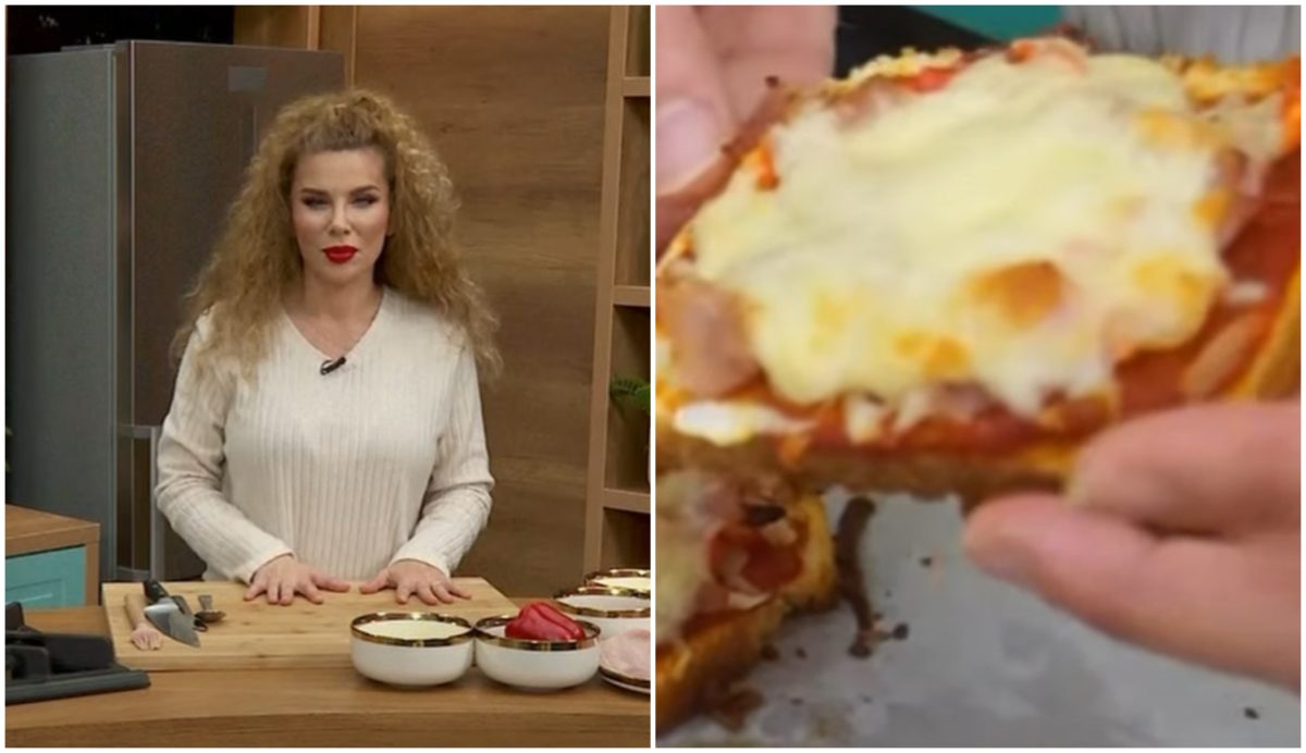 Rețetă simplă de pizza, din felii de pâine. Alina Laufer explică pas cu pas: “Miroase ca într-o pizzerie!”