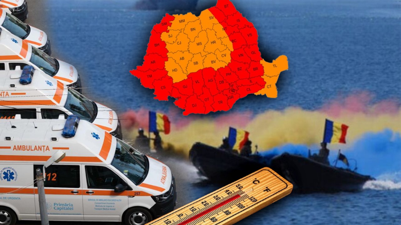 Doi adulți și un copil au leșinat din cauza căldurii, în timpul festivităților de Ziua Marinei de la Constanța