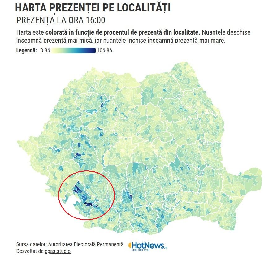 S-a votat masiv şi la Păltiniş